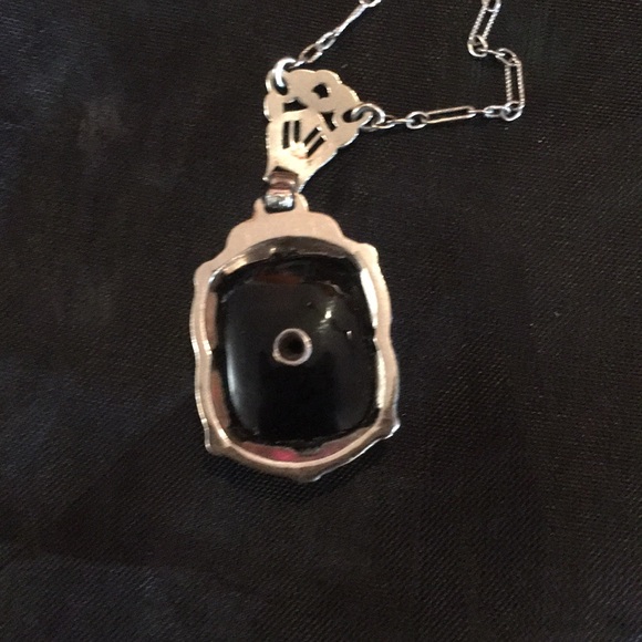 Vintage 14kt white gold necklace - Picture 4 of 5